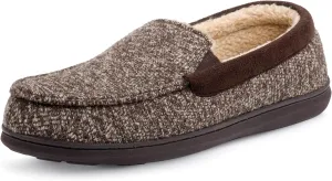 RockDove Men's Sherpa Lined Memory Foam Moc Slipper