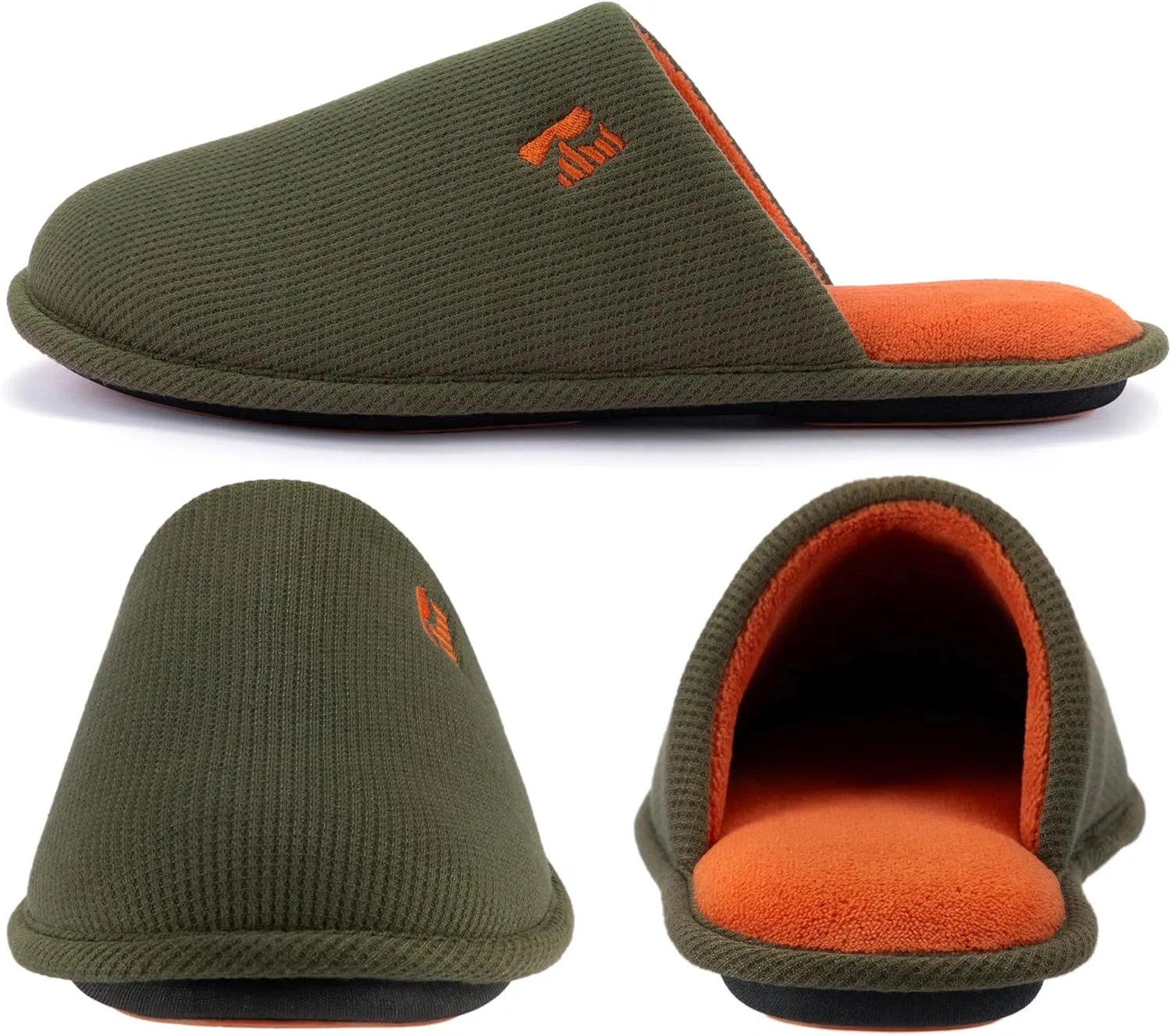 RockDove Men's Two-Tone Memory Foam Lightweight Scuff House Slipper