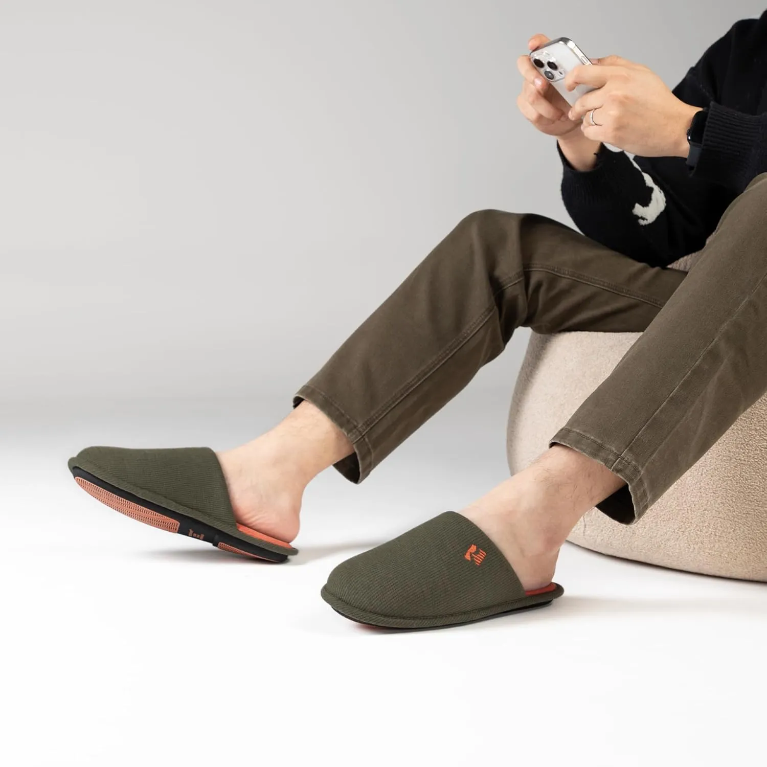 RockDove Men's Two-Tone Memory Foam Lightweight Scuff House Slipper