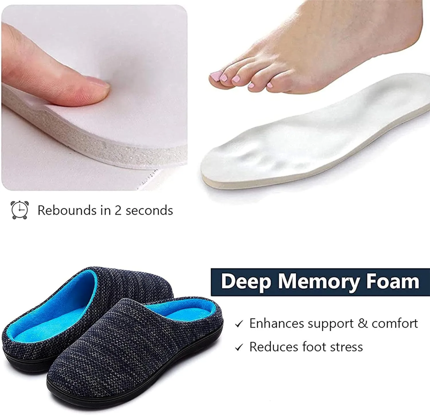 RockDove Women's Birdseye Knit Memory Foam Slipper