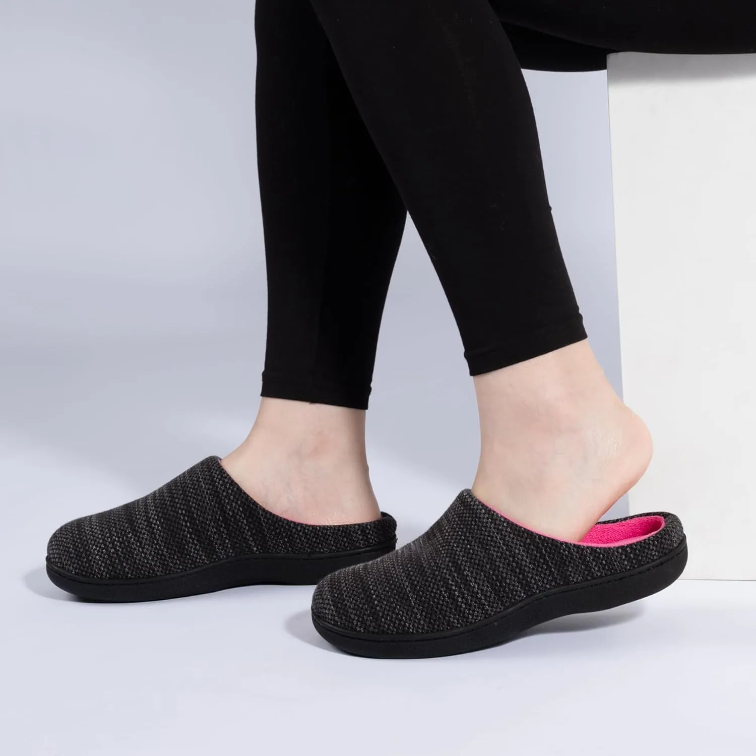 RockDove Women's Birdseye Knit Memory Foam Slipper