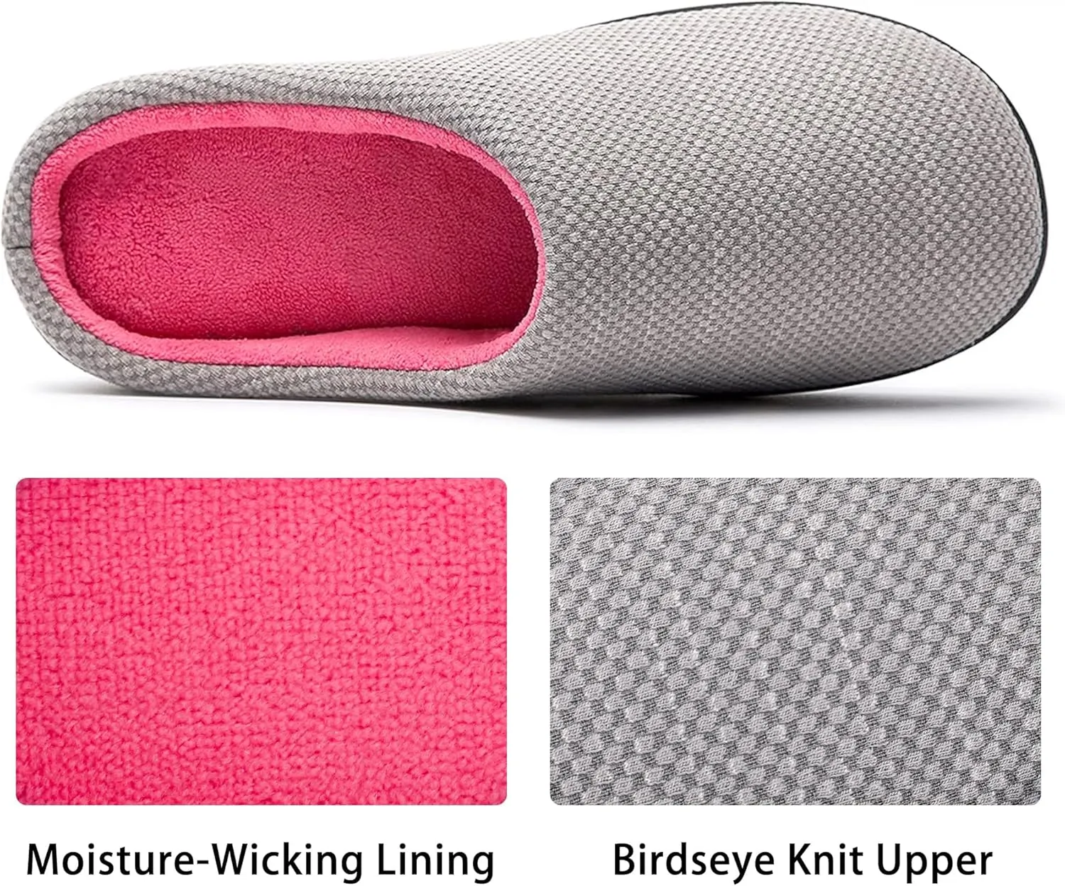 RockDove Women's Birdseye Knit Memory Foam Slipper