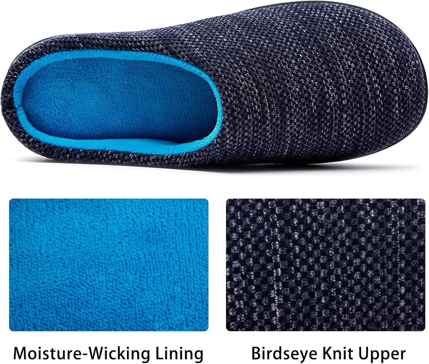 RockDove Women's Birdseye Knit Memory Foam Slipper