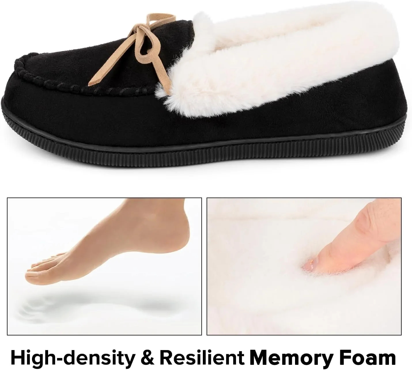 RockDove Women's Caroline Glittered Moccasin Slipper
