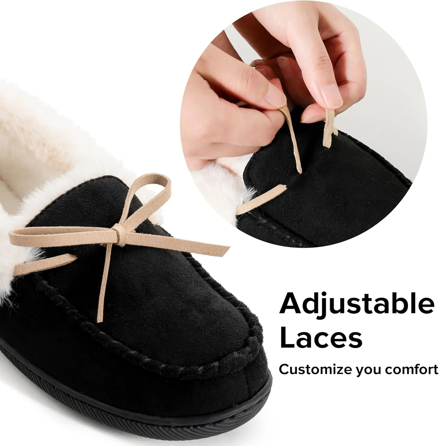 RockDove Women's Caroline Glittered Moccasin Slipper