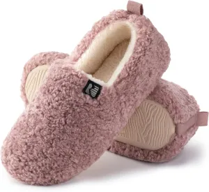 RockDove Women's Faux Shearling Closed Back Slipper with Memory Foam