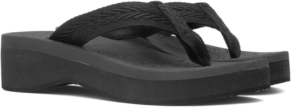 Rocket Dog Tizzy Womens Black Toe Post Sandal
