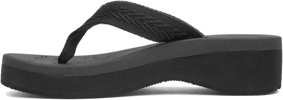 Rocket Dog Tizzy Womens Black Toe Post Sandal