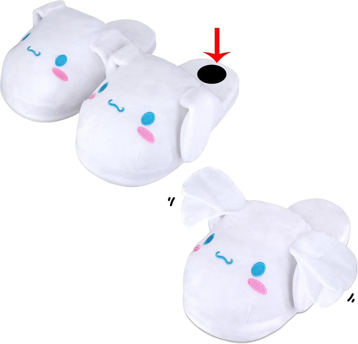 Roffatide Cartoon Hanton Slides for Girls Women Cinnamoroll Melody Kuromi House Slides Non-Slip Bathroom Shower Sandals Rubber Slippers