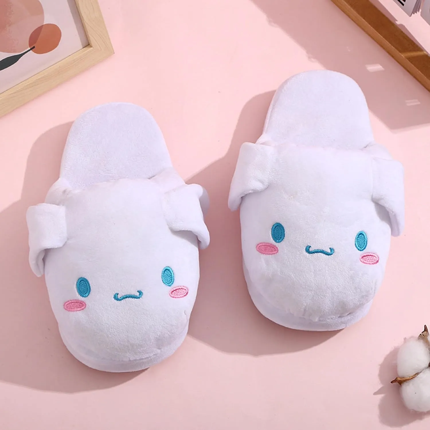 Roffatide Cartoon Hanton Slides for Girls Women Cinnamoroll Melody Kuromi House Slides Non-Slip Bathroom Shower Sandals Rubber Slippers