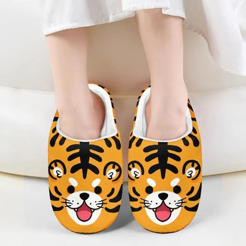 Rooster Toddler Kids Slippers, Frog Girls Boys Warm Fleece Winter Household Slippers, with Non-Skid Soles