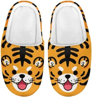 Rooster Toddler Kids Slippers, Frog Girls Boys Warm Fleece Winter Household Slippers, with Non-Skid Soles
