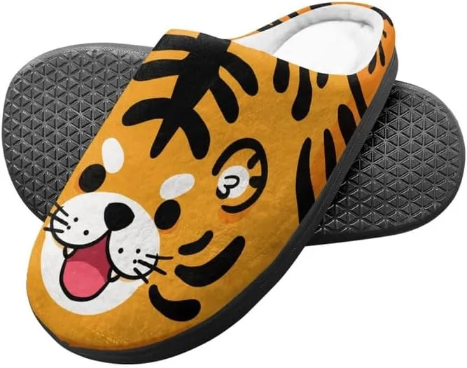 Rooster Toddler Kids Slippers, Frog Girls Boys Warm Fleece Winter Household Slippers, with Non-Skid Soles