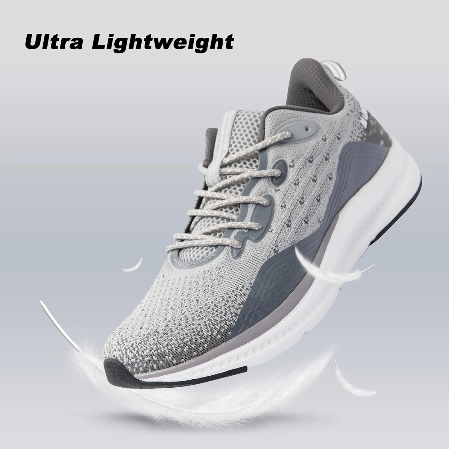 Running Shoes for Men Lightweight Breathable Non Slip Walking Shoes Athletic Sneakers Workout Gym Tennis Shoes