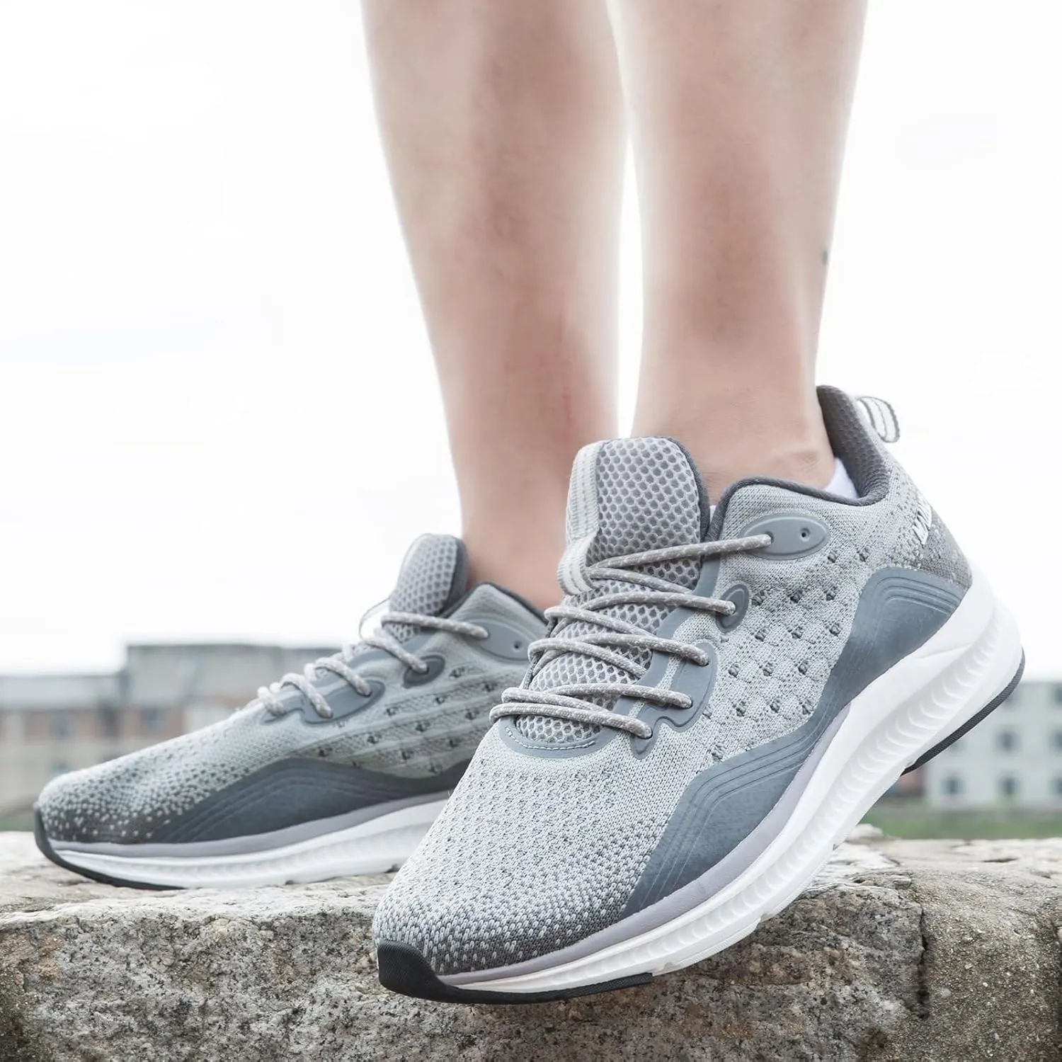 Running Shoes for Men Lightweight Breathable Non Slip Walking Shoes Athletic Sneakers Workout Gym Tennis Shoes