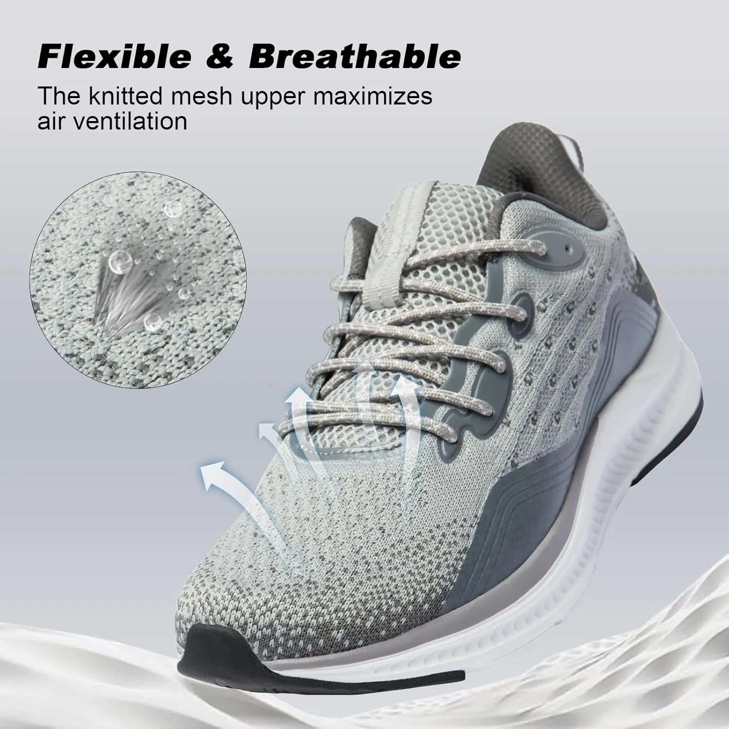 Running Shoes for Men Lightweight Breathable Non Slip Walking Shoes Athletic Sneakers Workout Gym Tennis Shoes