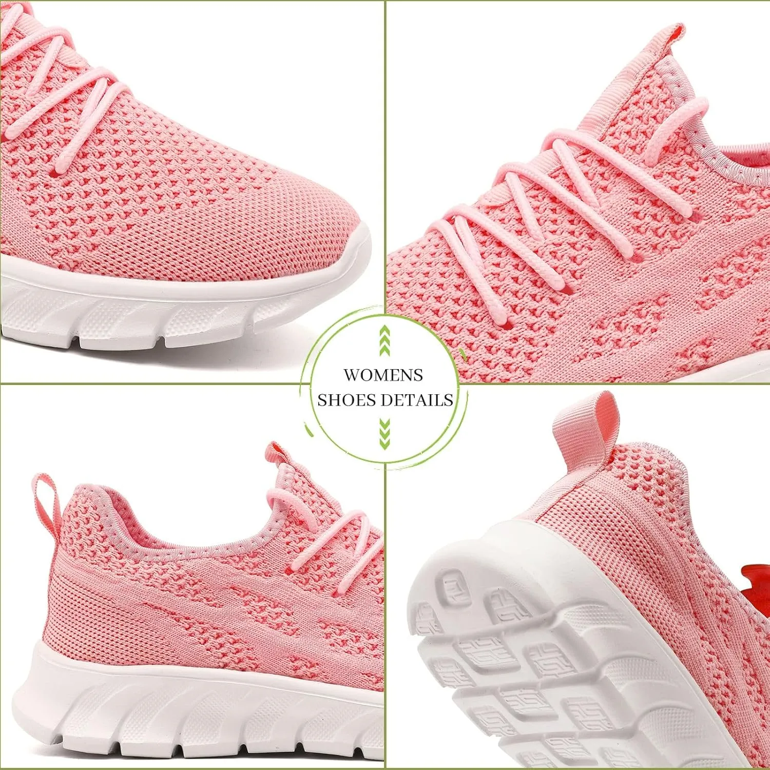 Running Shoes Women Tennis Walking Sneakers Slip On Gym Shoes Non Slip Workout Sneakers for Womens Casual Mesh Footware Fashion Lightweight