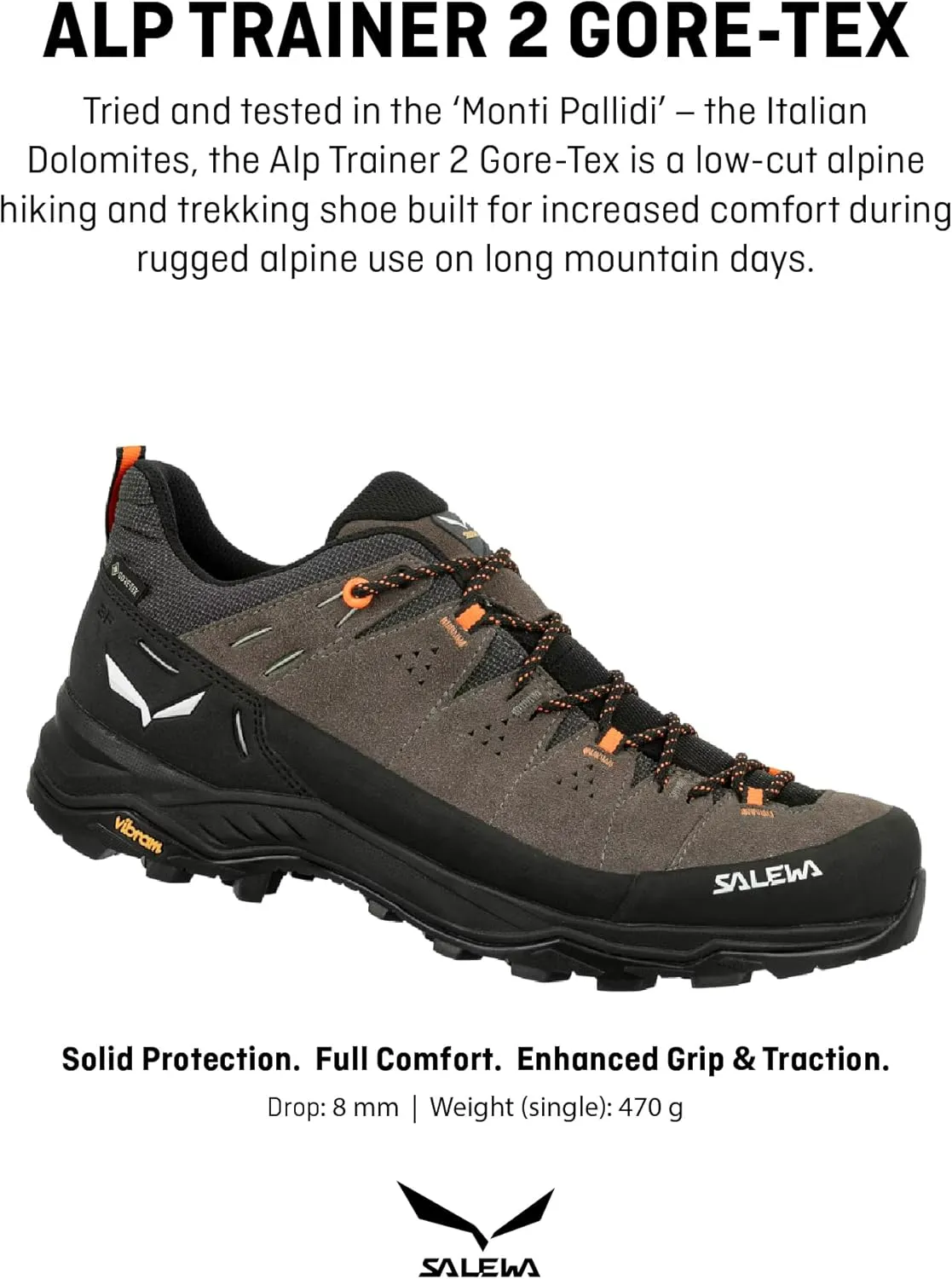 Salewa Men's Alp Trainer 2 Gore-Tex Waterproof GTX Hiking Shoe