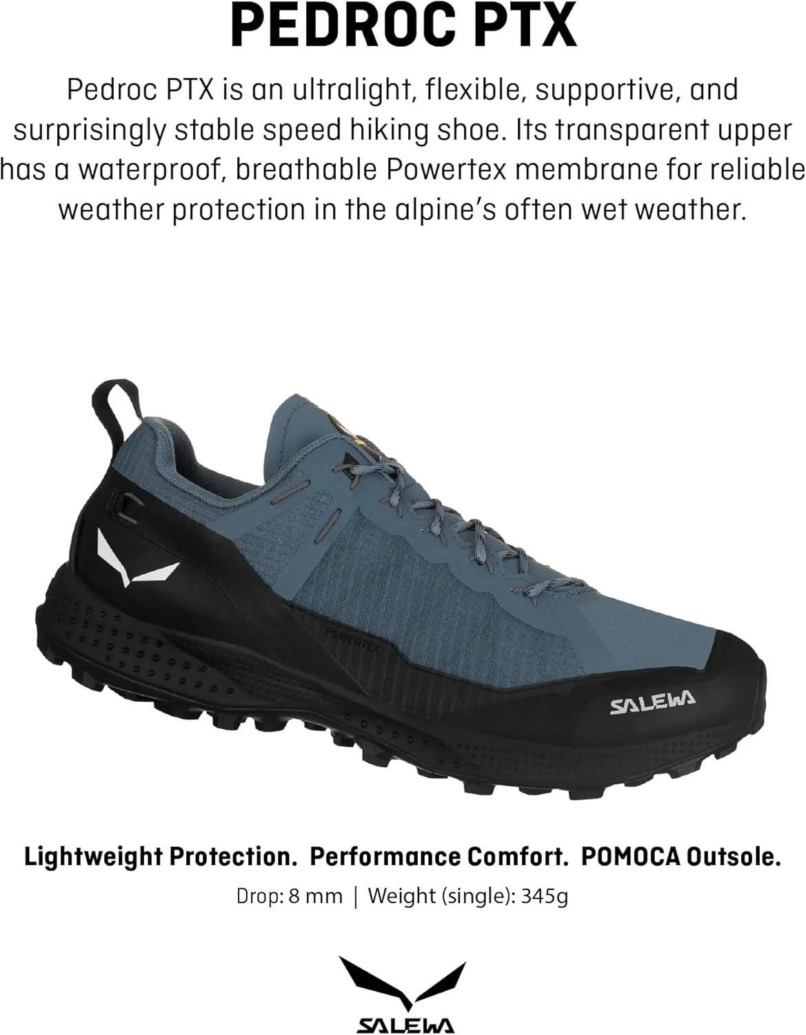 Salewa Men's Pedroc Powertex Waterproof Trekking & Hiking Shoe