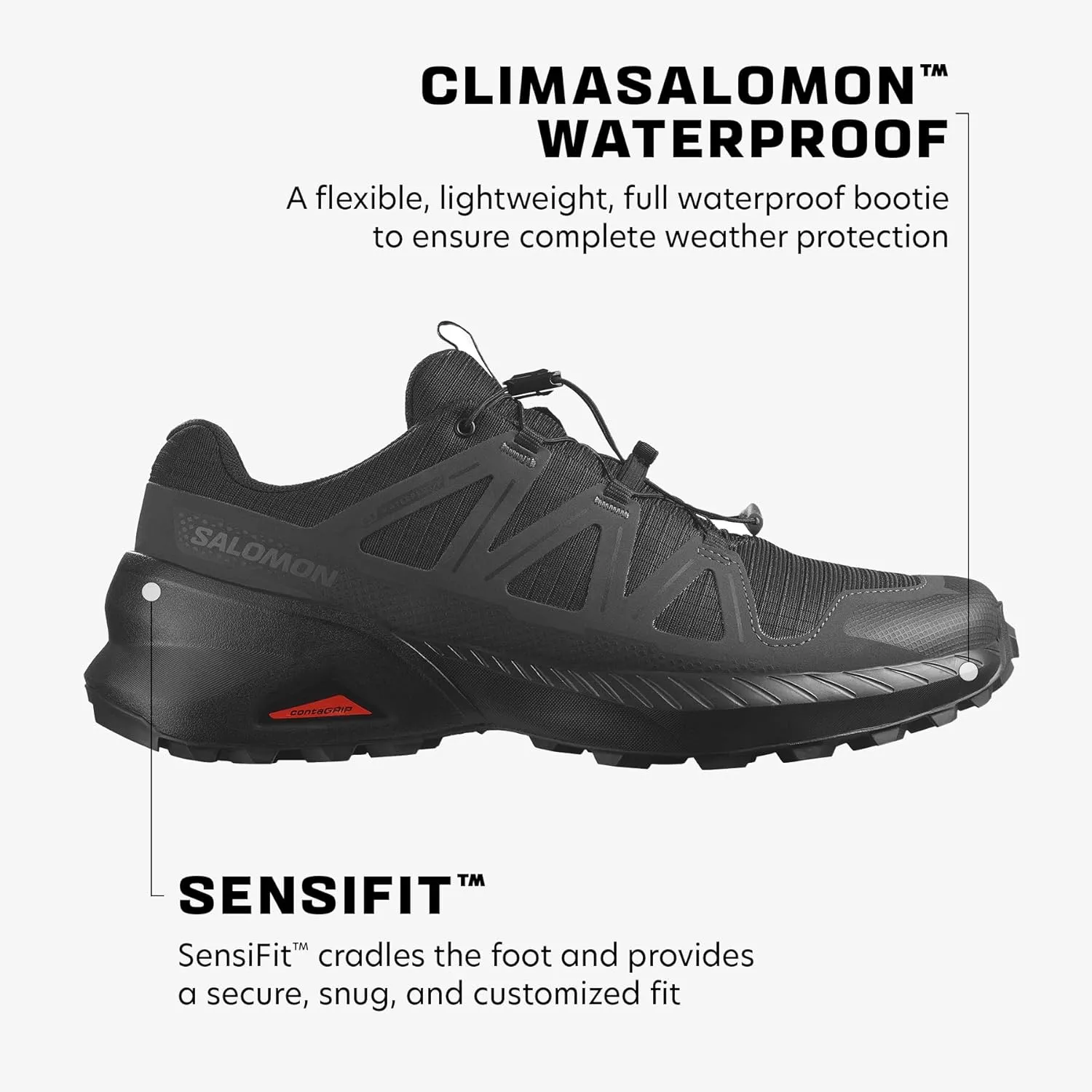 Salomon Men's Speedcross Peak Climasalomon Waterproof Hiking Shoe