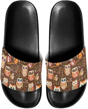 Semioury American Flag Women Soft House Summer Slippers Butterfly Corgi Indoor Outdoor Slippers House Open Toe Spa Slippers