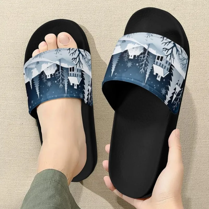 Semioury Sunflower Summer Open Toe House Shoes Halloween Butterfly LGBTQ Hotel Guest Indoor Home Beach Non Slip Sandal Quick