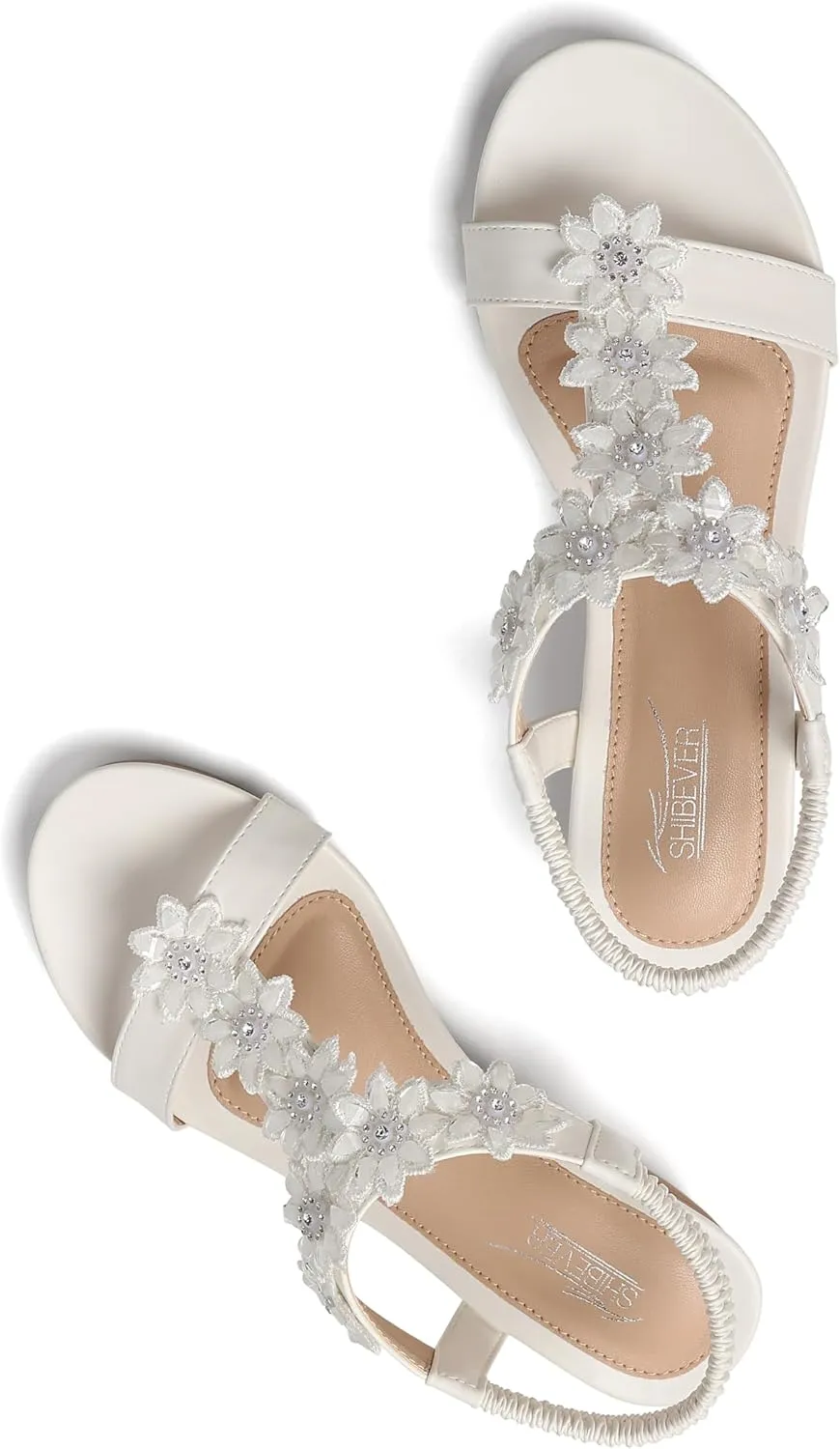 SHIBEVER Wedge Sandals for Women Dressy: Summer Platform Comfortable Low Wedges Womens Sandal