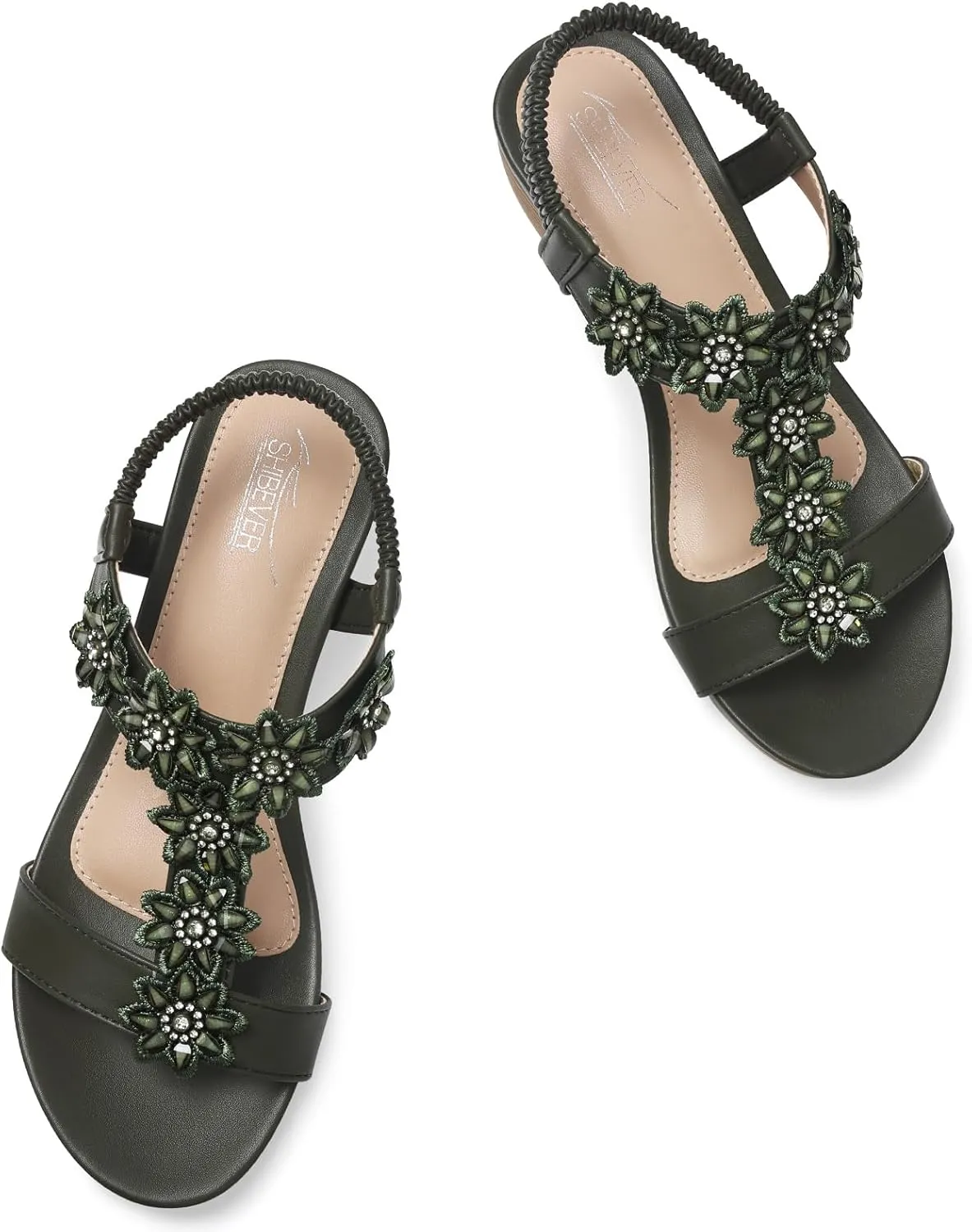 SHIBEVER Wedge Sandals for Women Dressy: Summer Platform Comfortable Low Wedges Womens Sandal