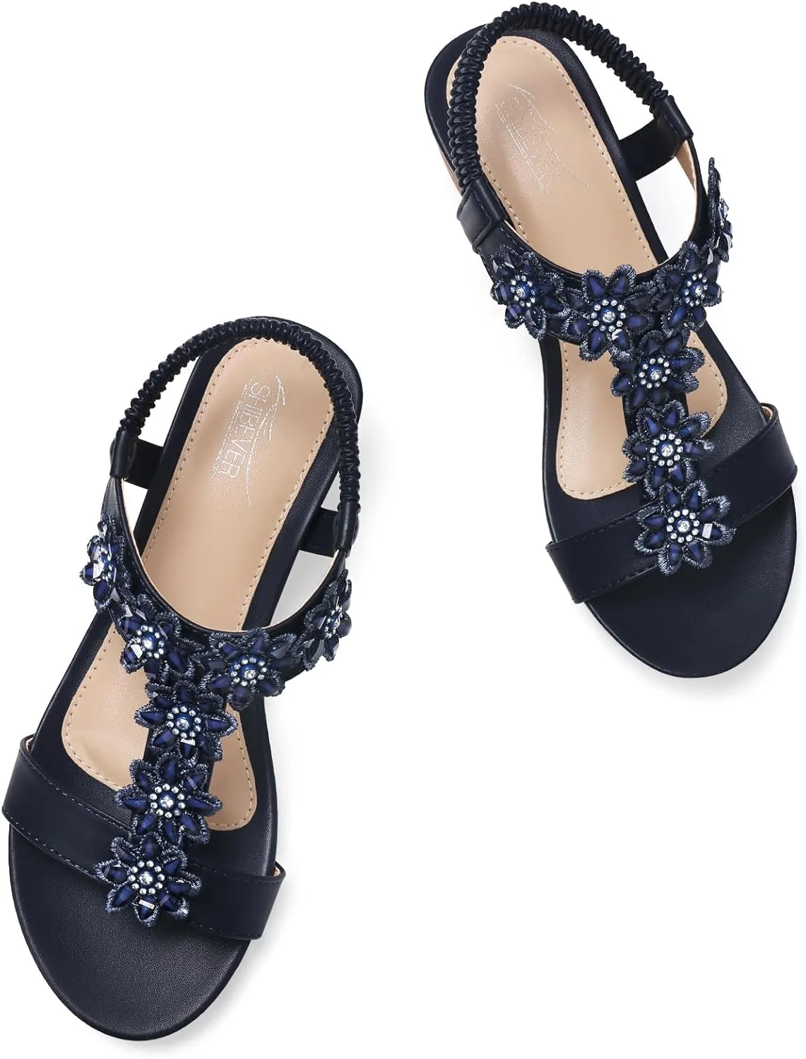 SHIBEVER Wedge Sandals for Women Dressy: Summer Platform Comfortable Low Wedges Womens Sandal