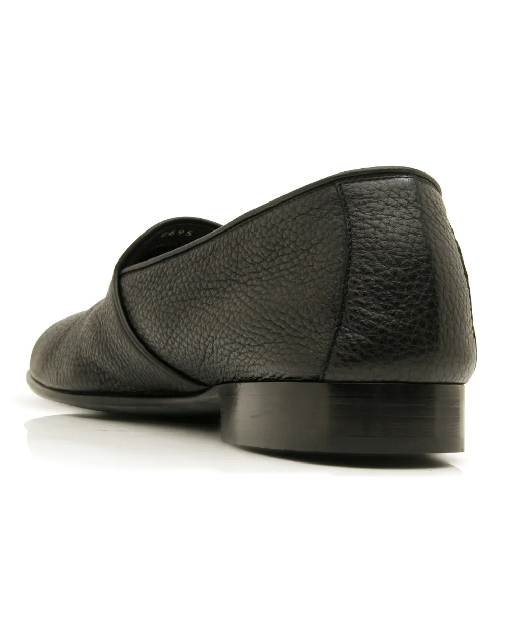 Shore Deerskin Loafer in Black