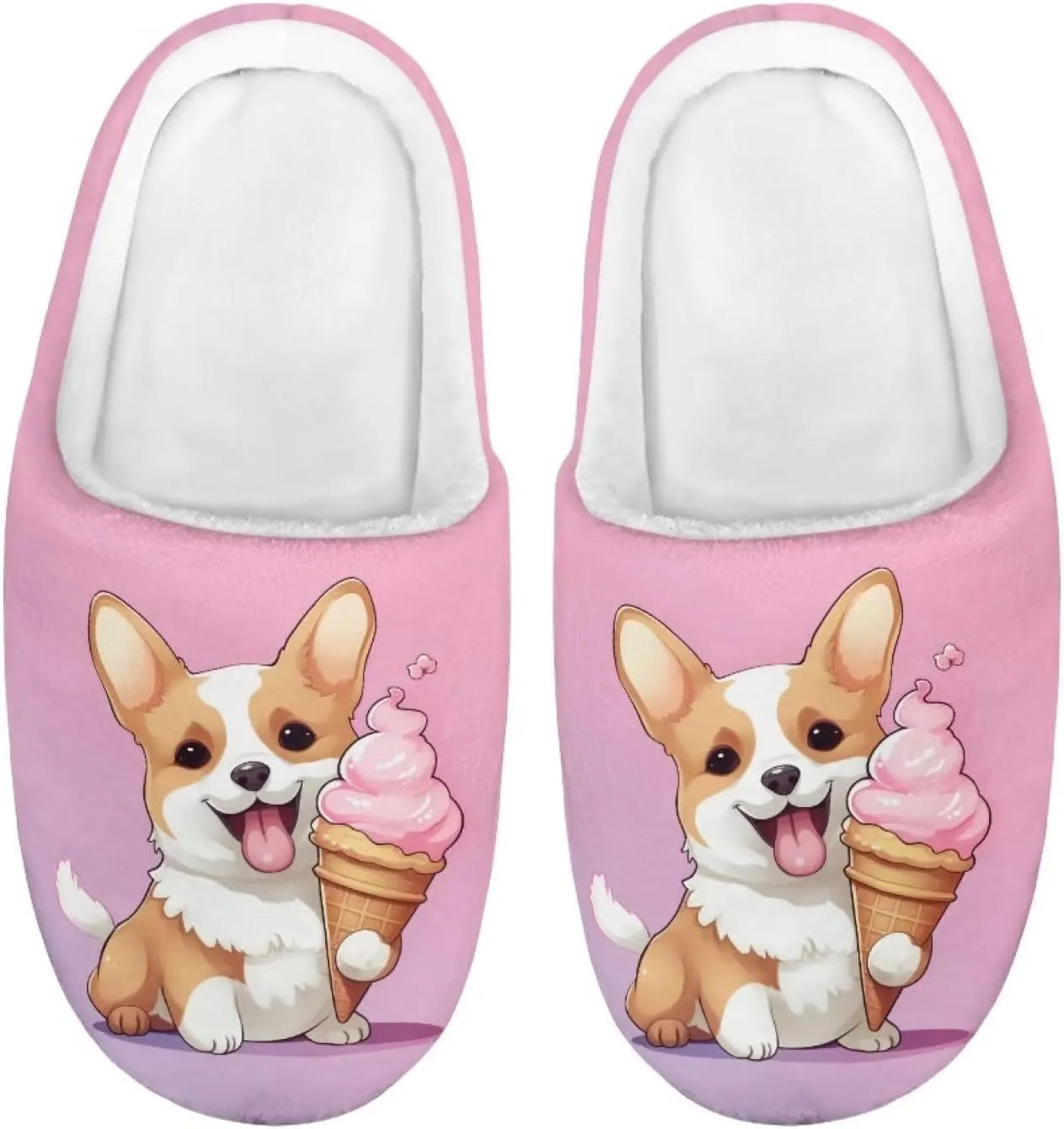 Showudesigns Slippers for Boys Fluffy House Shoes for Girls 9-14.5 Kids Slipper