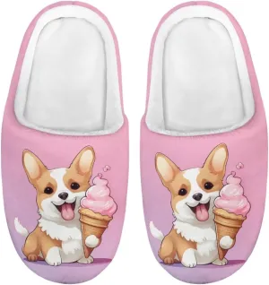 Showudesigns Slippers for Boys Fluffy House Shoes for Girls 9-14.5 Kids Slipper