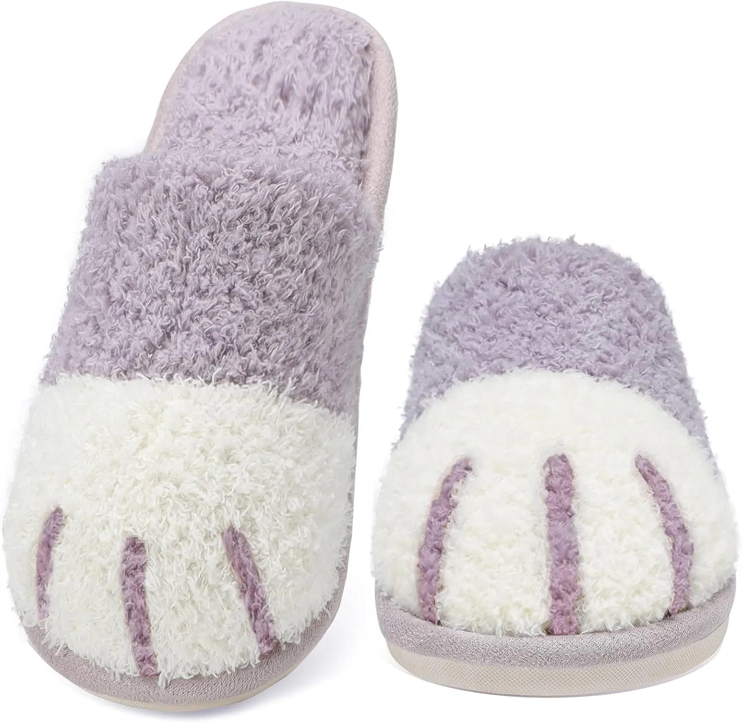 SINNO Cute Animal Slippers for Women Indoor Outdoor Memory Foam House Slipper Soft Warm Cozy Fuzzy Bedroom Non-Slip Shoes Christmas Gift ladies