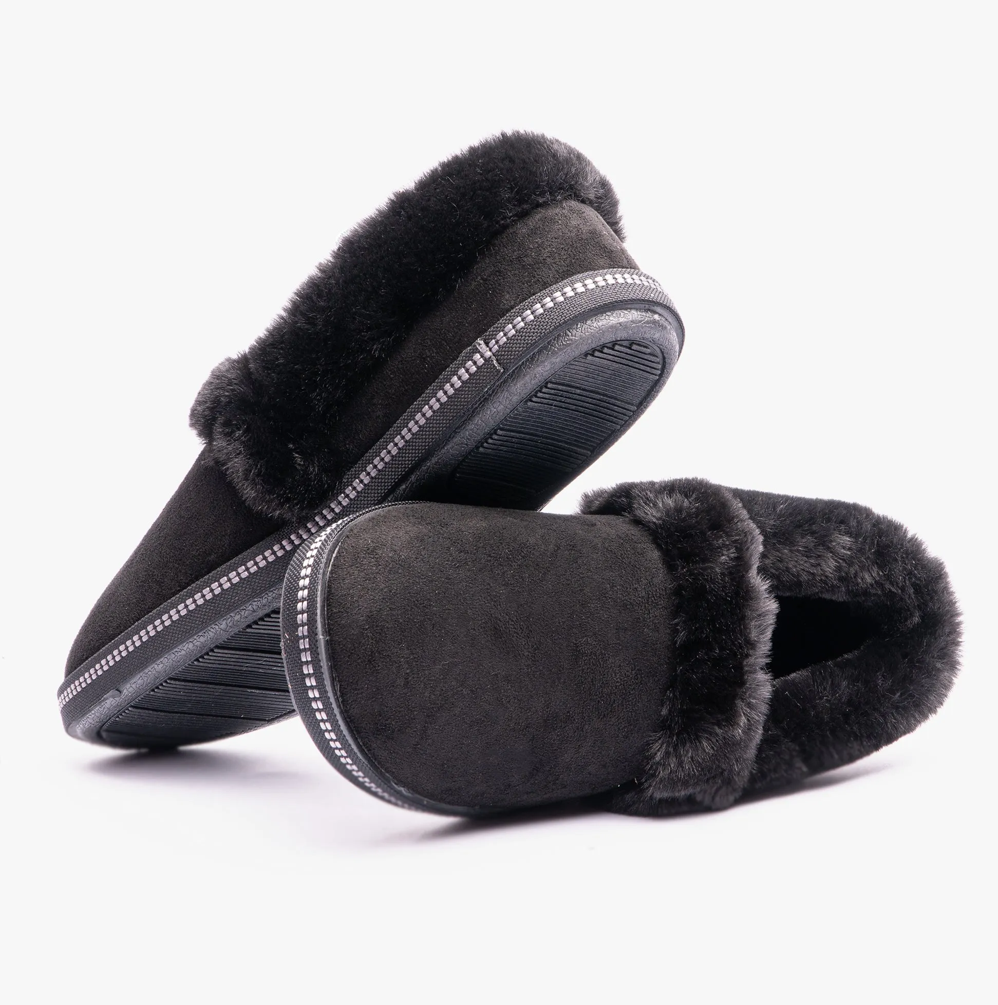 Skechers 32777/BBK COZY CAMPFIRE TEAM TOASTY Womens Full Slippers Black