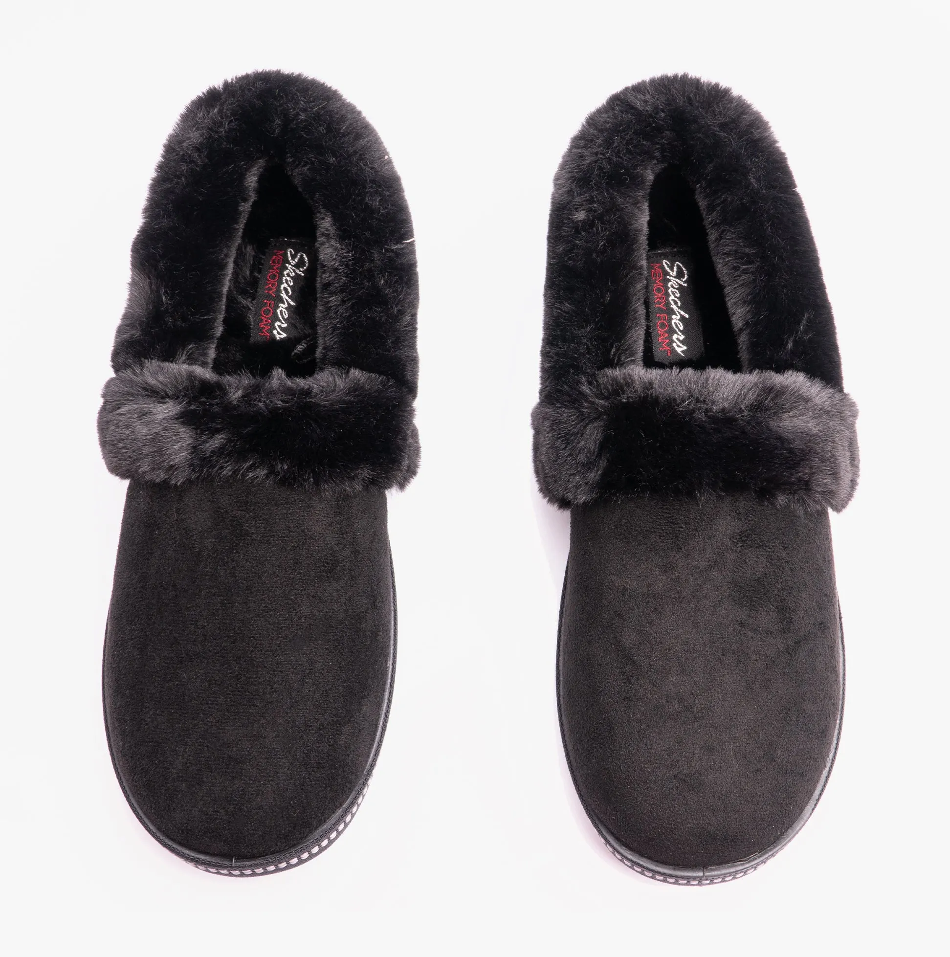 Skechers 32777/BBK COZY CAMPFIRE TEAM TOASTY Womens Full Slippers Black