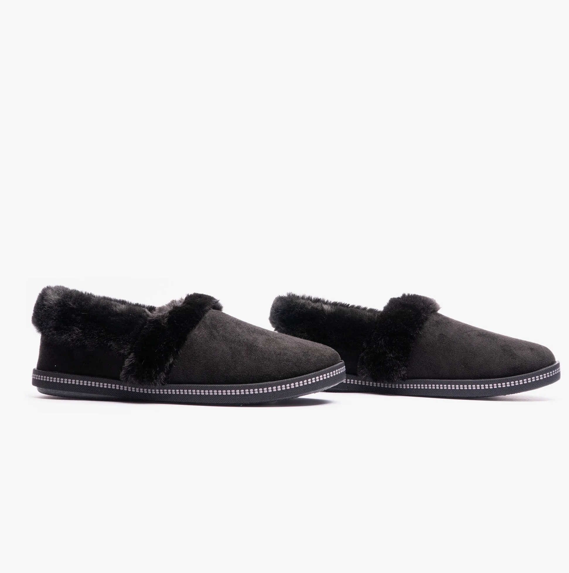 Skechers 32777/BBK COZY CAMPFIRE TEAM TOASTY Womens Full Slippers Black