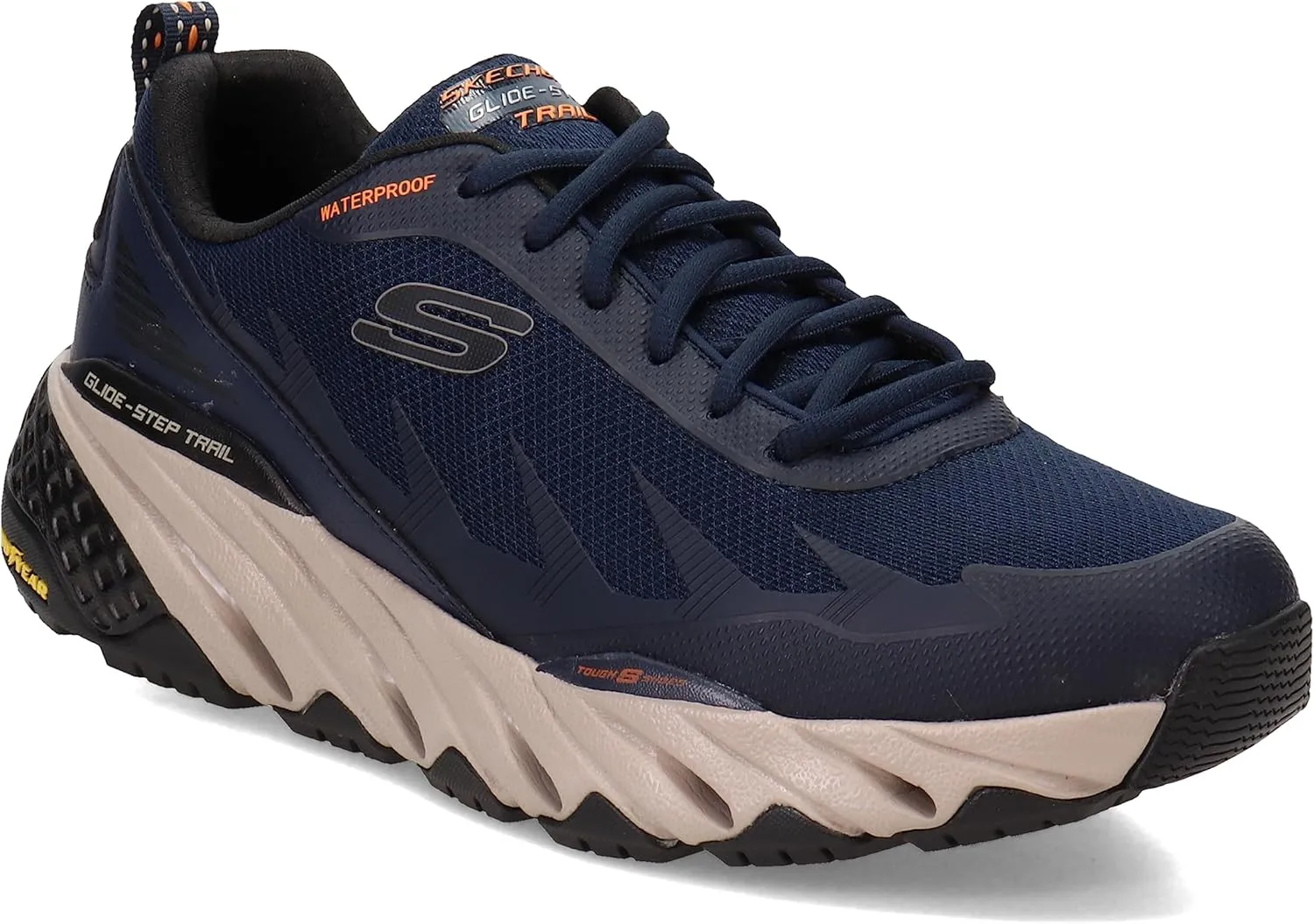 Skechers Men's, Glide-Step Trail - Trail - Botanic Hiking Shoe Navy 11.5 M