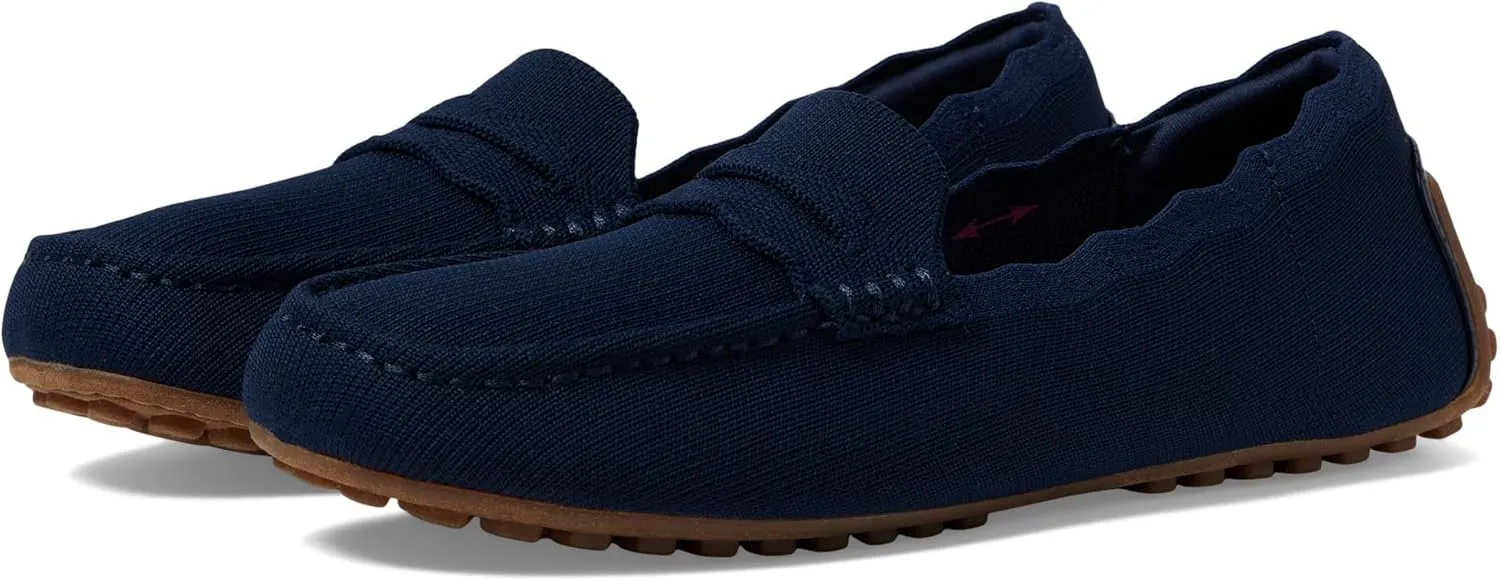 SKECHERS Women's Slip On Driving Style Loafer, Navy, 5.5