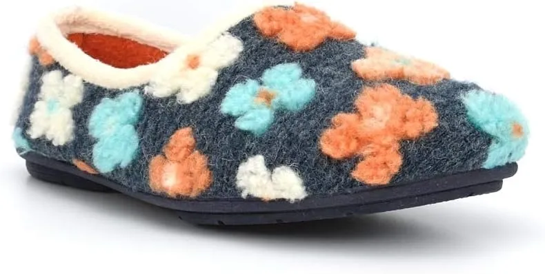 Sleepers Womens/Ladies Gracie Floral Memory Foam Slippers
