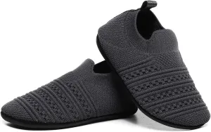 SLEVEL Comfort Toddler Slippers Lightweight Little Kids Indoor Non Slip Grip Around The House Home Shoes for Boys Girls