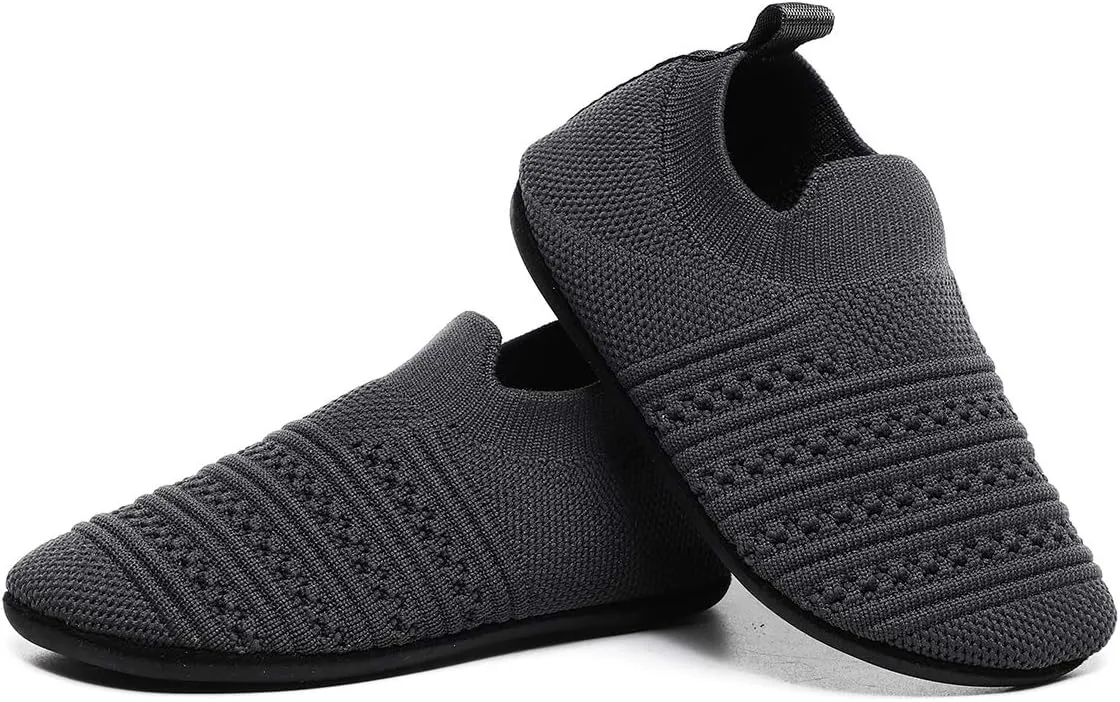 SLEVEL Comfort Toddler Slippers Lightweight Little Kids Indoor Non Slip Grip Around The House Home Shoes for Boys Girls
