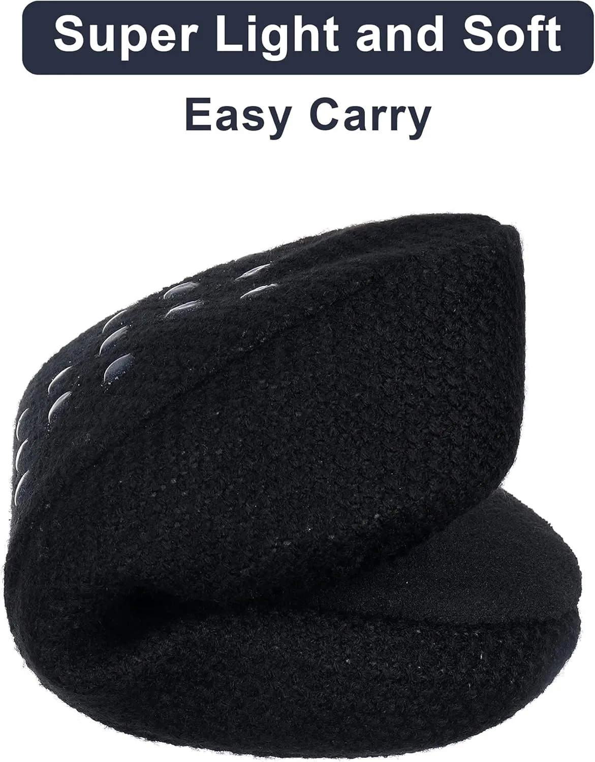 Slipper Socks for Women With Grippers-Winter Non Slip Fuzzy Soft Cozy Knit Fleece-Lined Indoor Socks Wine&Coffee