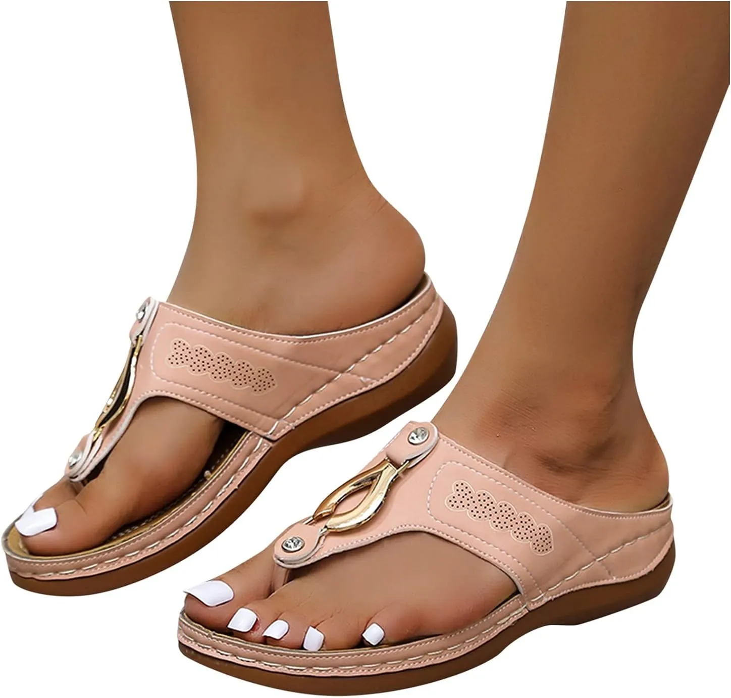 Slippers for Plantar Fasciitis for Women Orthopedic Flip Flops for Men with Arch Support Women Platform Sandals Ankle Strap Heels for Women Plantar Fasciitis Shoes Women Sandals Womens Strappy Heels