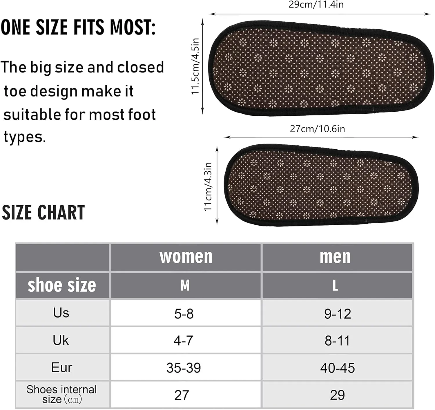 Slippers for Women Men, Memory Foam House Slippers, Non-Slip Indoor Outdoor Winter Bedroom Shoes