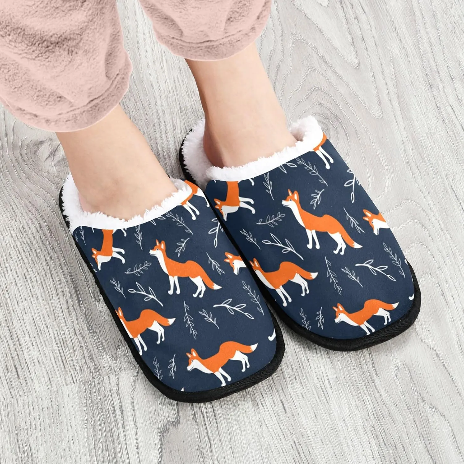 Slippers for Women Men, Memory Foam House Slippers, Non-Slip Indoor Outdoor Winter Bedroom Shoes