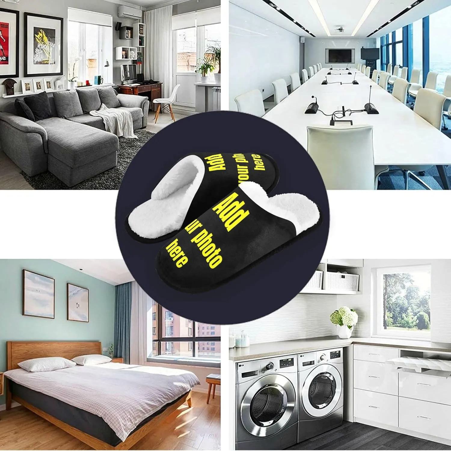 Slippers for Women Men, Memory Foam House Slippers, Non-Slip Indoor Outdoor Winter Bedroom Shoes