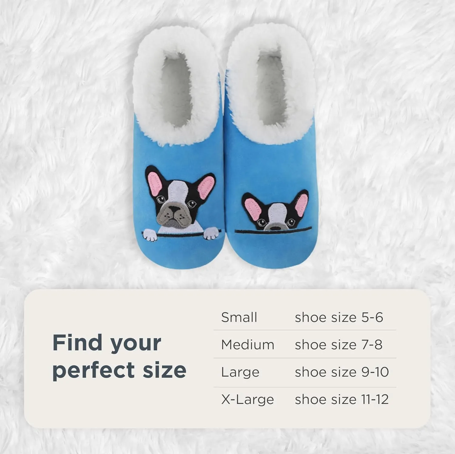 Snoozies Pairable Slipper Socks - Funny House Slippers for Women, Non-Slip Fuzzy Slipper Socks