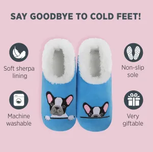 Snoozies Pairable Slipper Socks - Funny House Slippers for Women, Non-Slip Fuzzy Slipper Socks