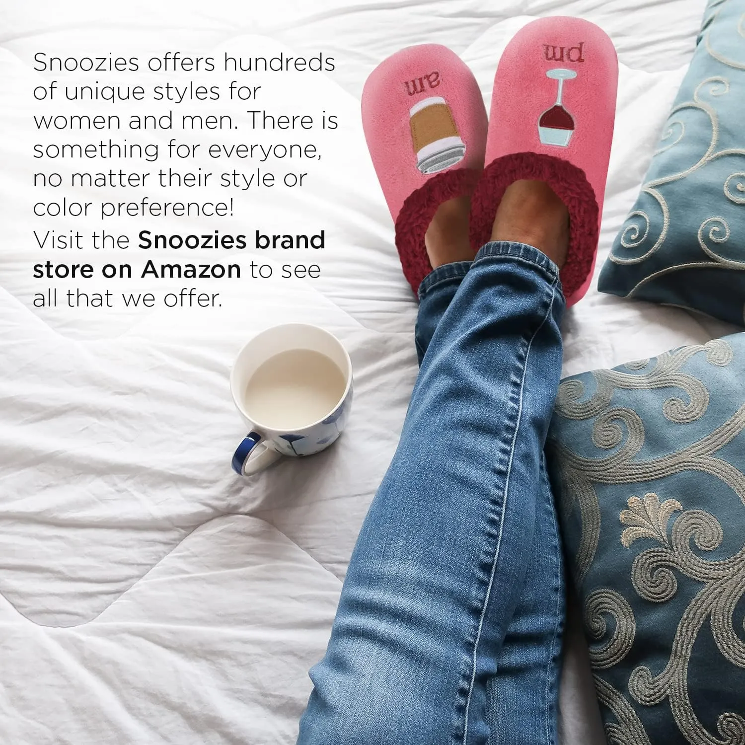 Snoozies Pairable Slipper Socks - Non-Slip Fuzzy Slippers for Women