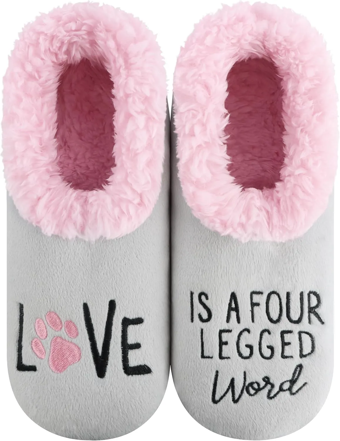 Snoozies Pairable Slipper Socks - Non-Slip Fuzzy Slippers for Women